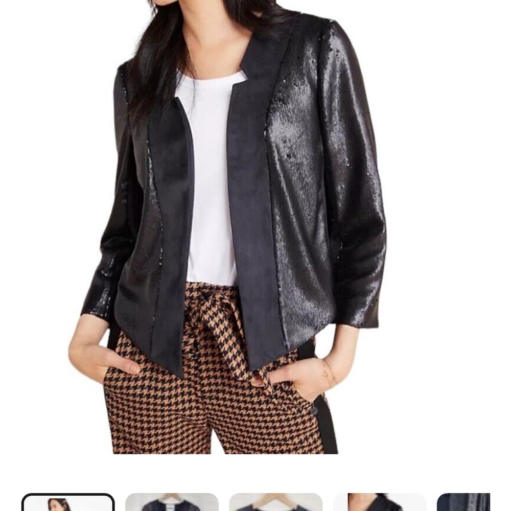 Anthropologie sequin blazer